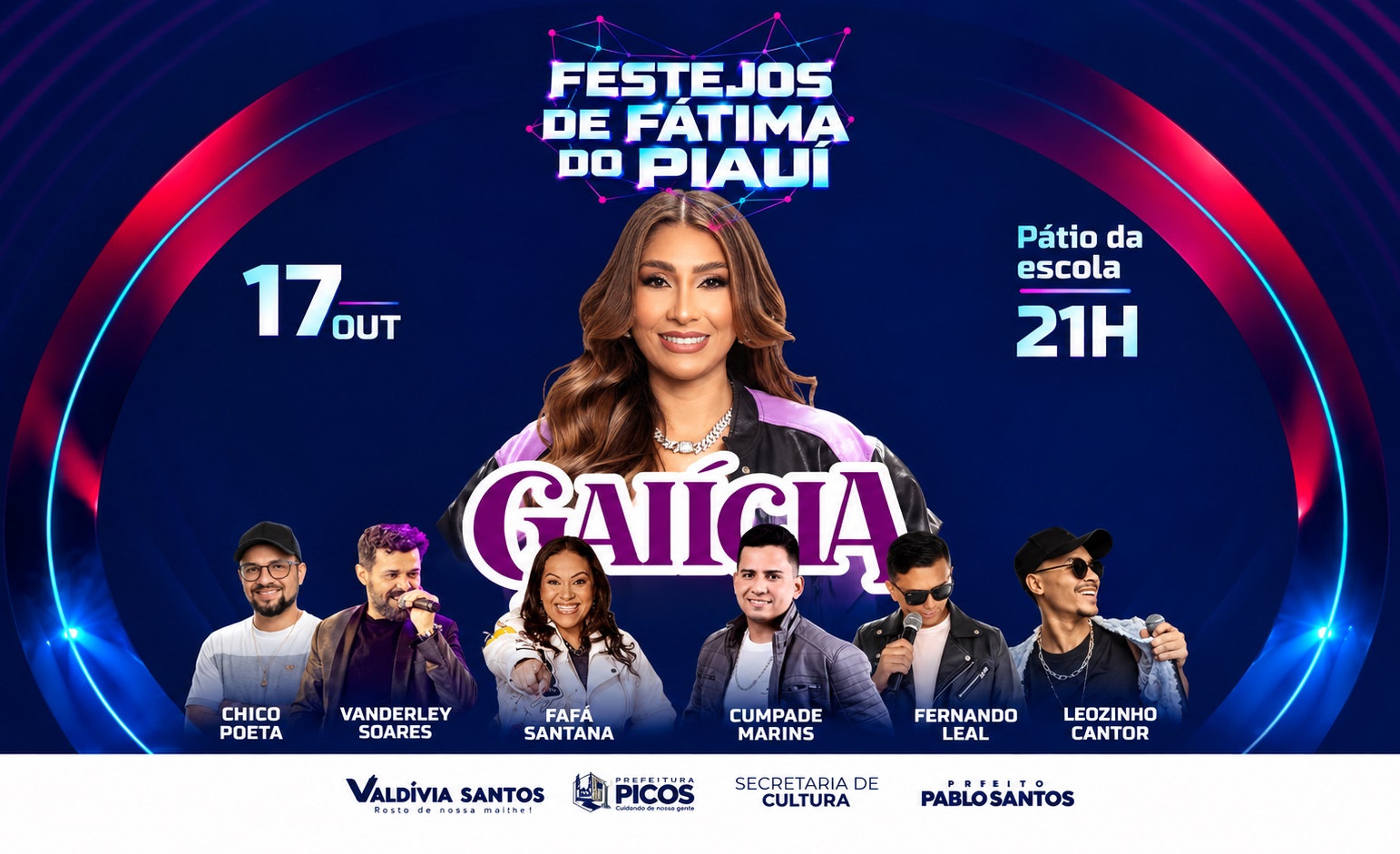Festejo de Fátima do Piauí terá Galícia e atrações regionais